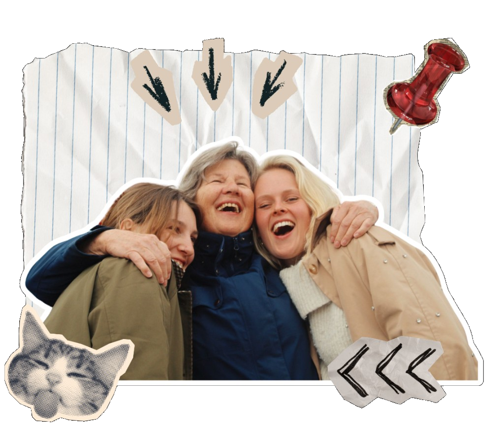 Jongeren en senioren lachen samen