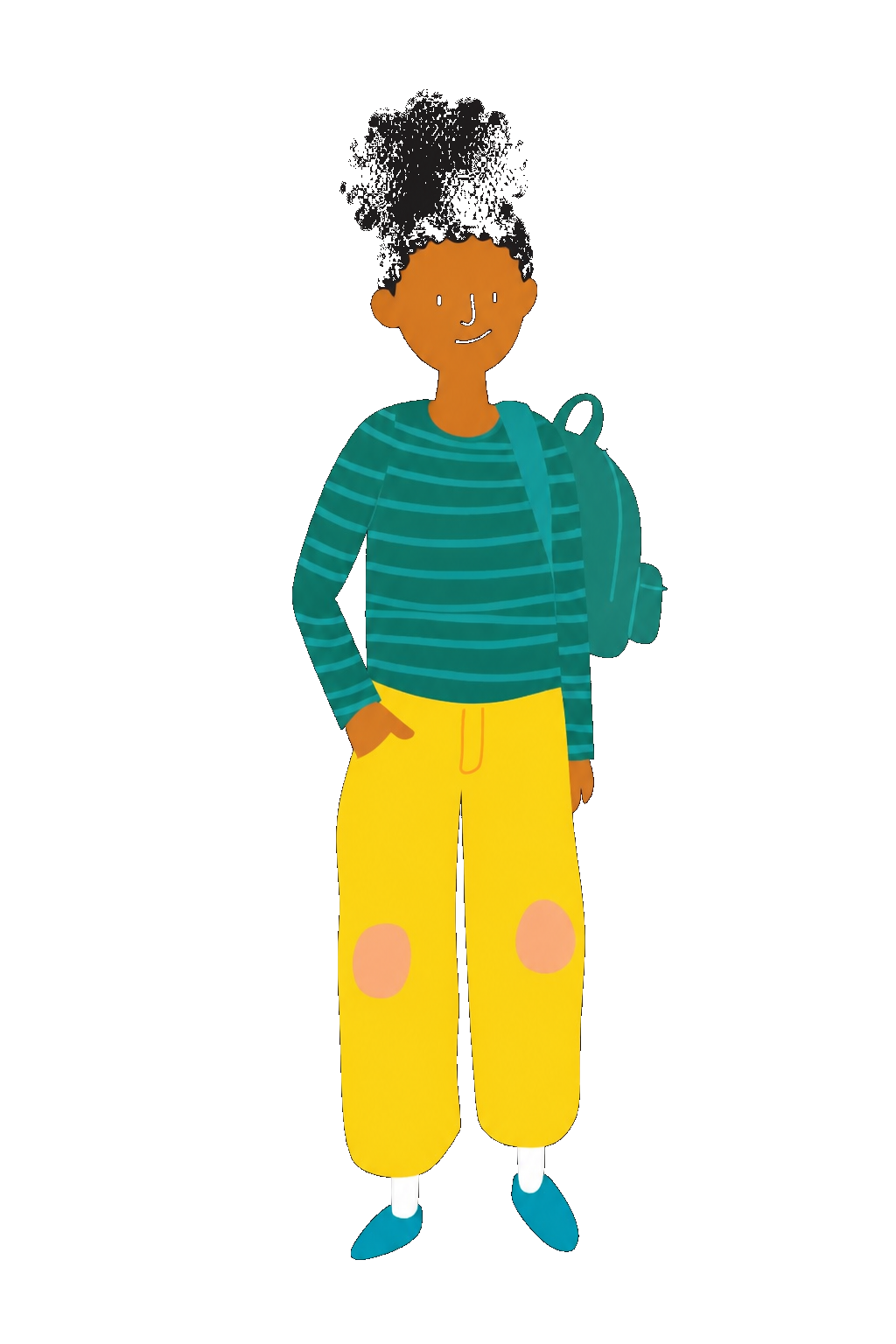 Illustratie van Sofie, jonge vrijwilliger